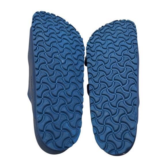 Birkenstock Arizona Essentials EVA Slides Blue Rubber Unisex W12-12.5/M10-10.5 - Picture 6 of 7